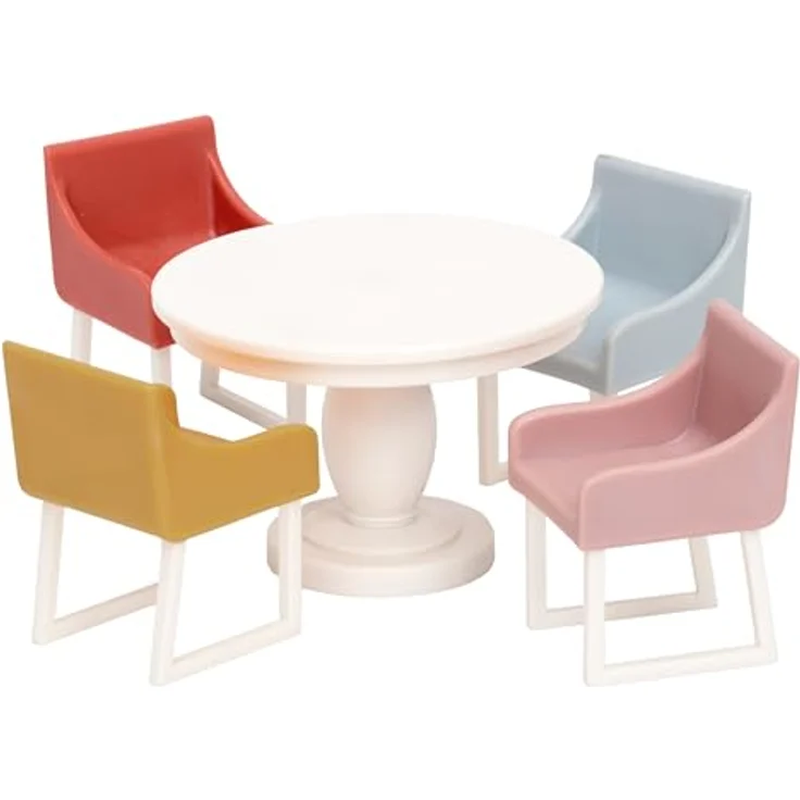 Lundby Puppenhausmöbel Puppenhauszubehör, 5 Teile aus natürlichen Materialien, für Kinder ab 4 Jahren – Bild 1