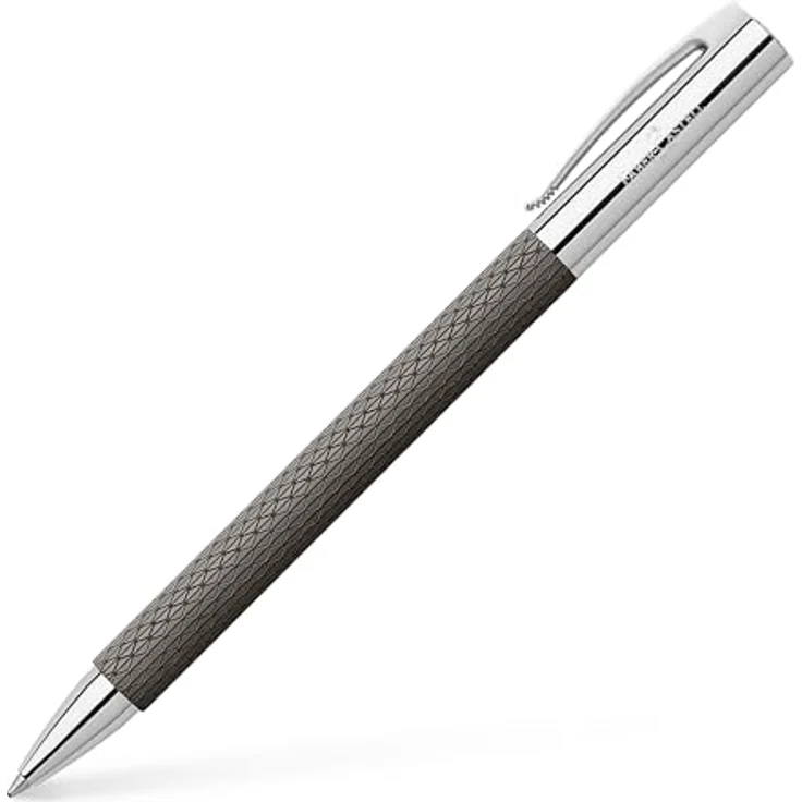 Faber-Castell Ambition Black Sand, Schreibstift mit Edelharz-Schaft und schwarzer Grossraummine, braun – Bild 1
