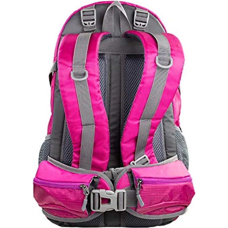 NOWI Wanderrucksack 40 L, Outdoor-Rucksack mit Regenhülle, ergonomischer Design, in Blau, Pink, Limette, Navy, Olive und Schwarz – Bild 7