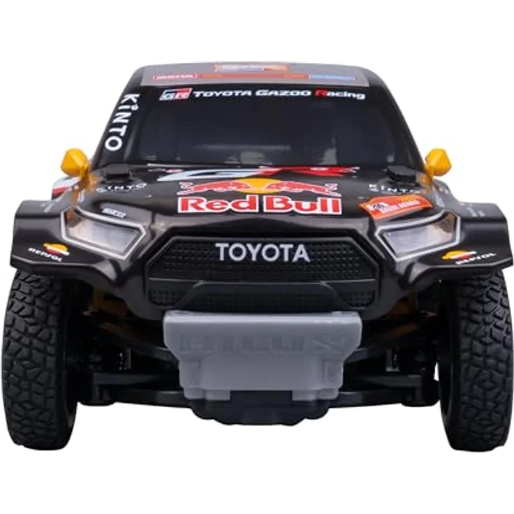 Nikko Toyota GR Dakar #206, Ferngesteuertes Auto im Maßstab 1:18 mit LED-Rennlichtern und 2,4 GHz Präzisionscontroller – Bild 6