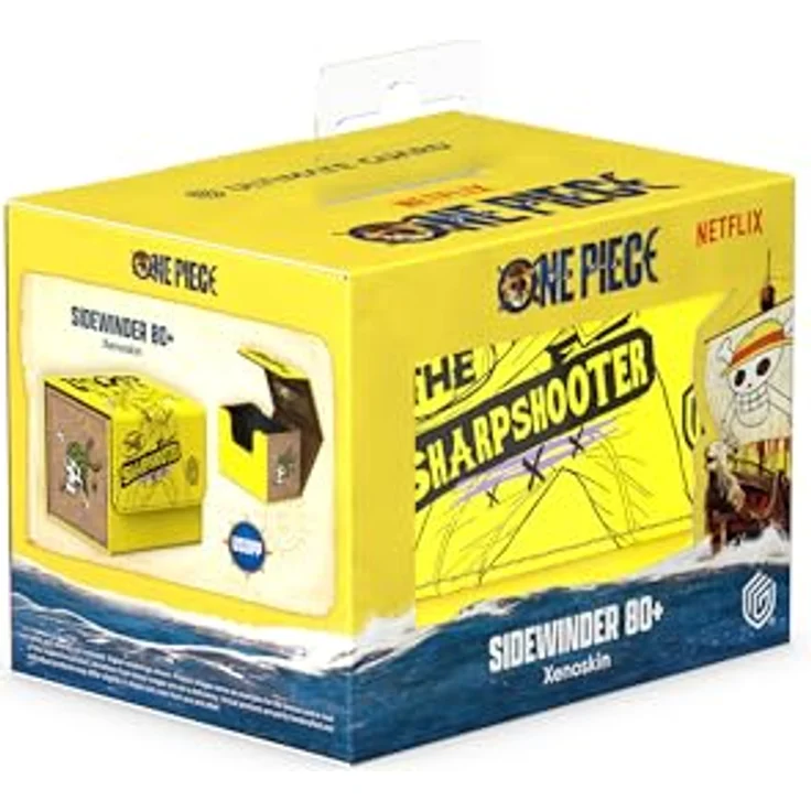 ULTIMATE GUARD Sidewinder 80+ Xenoskin Deck-Box, Gelb, aus widerstandsfähigem Material mit Magnetverschluss für 80 doppelt gesleevte Karten – Bild 7