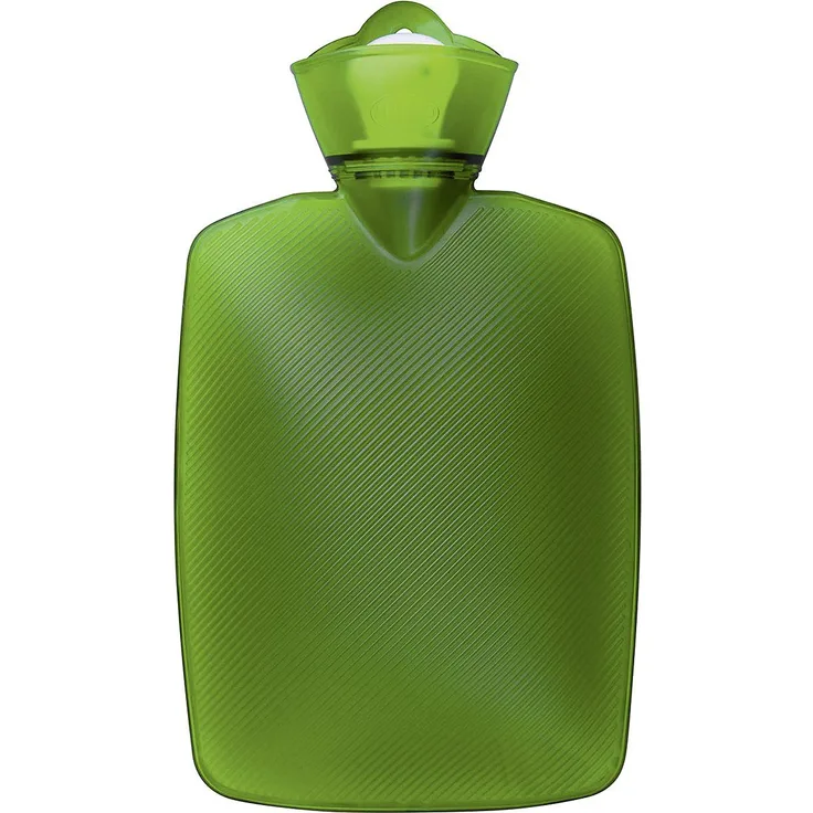 FROSCH Wärmflasche, Grün, XL-Haltelasche, 1,8 l Füllmenge