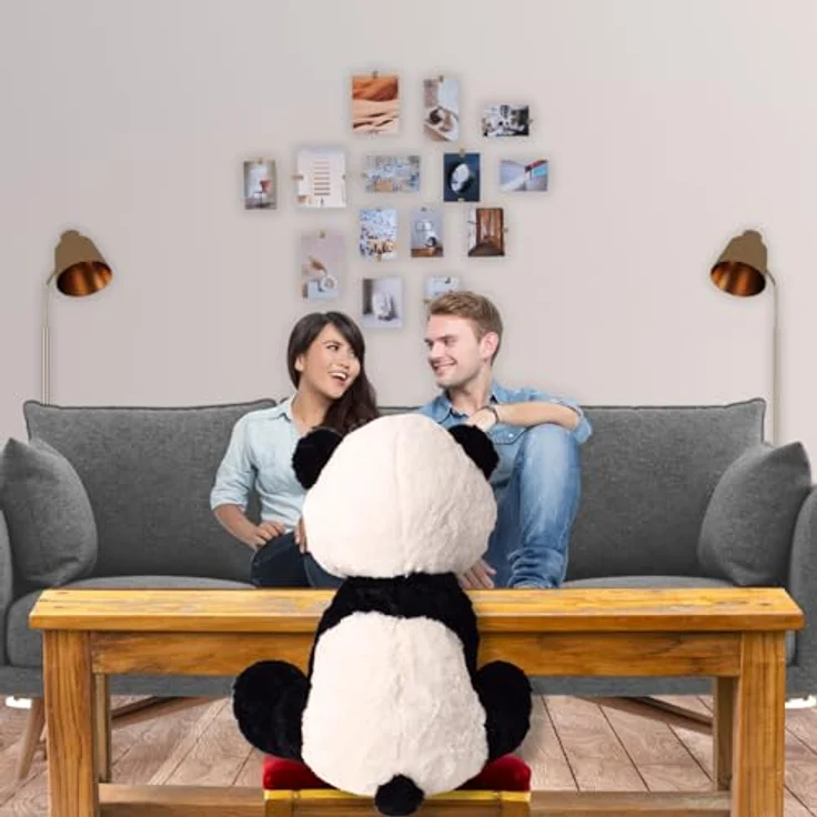 TE-IMPORTE TE-Trend Panda Kuscheltier, 50 cm Plüsch Pandabär zum Kuscheln und Spielen – Bild 4