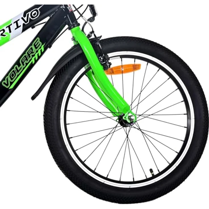 Volare Sportivo Kinderfahrrad, Jungen, 20 Zoll, 7 Gänge, bis 115 kg, höhenverstellbarer Sattel und Lenker, 85% zusammengebaut, Luftbereifung, für 6-8 Jahre – Bild 4