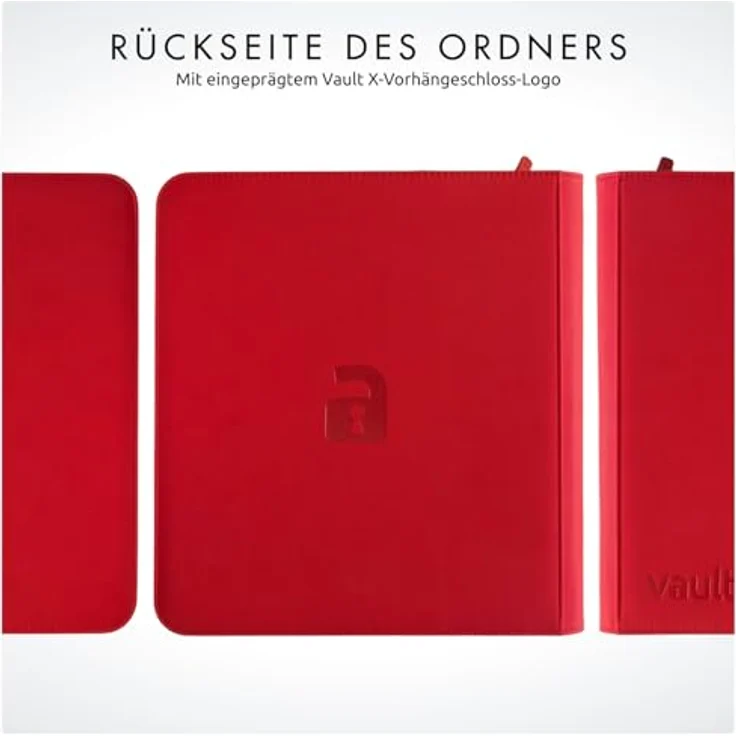 Vault X Premium eXo-Tec Zip Heftmappe - 12 Fächer Sammelkarten Trading Cards Mappe - 480 Fächer mit Seitenöffnung für Spielkarten zum sammeln und tauschen – Bild 8