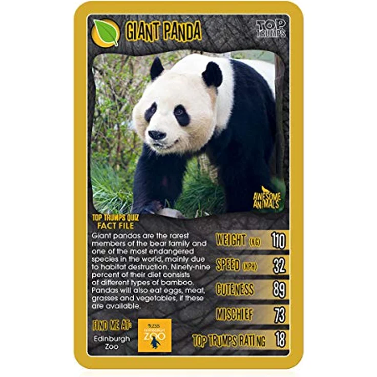 Winning Moves Awesome Animals Top Trumps Card Game (English) – Bild 2
