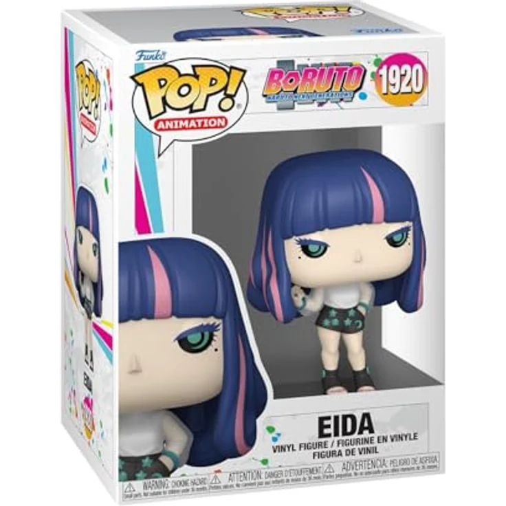 Funko POP! - Animation - Boruto Naruto Next Generations Eida #1920, Vinyl-Figur, ca. 9 cm groß, in Fensterbox – Bild 1