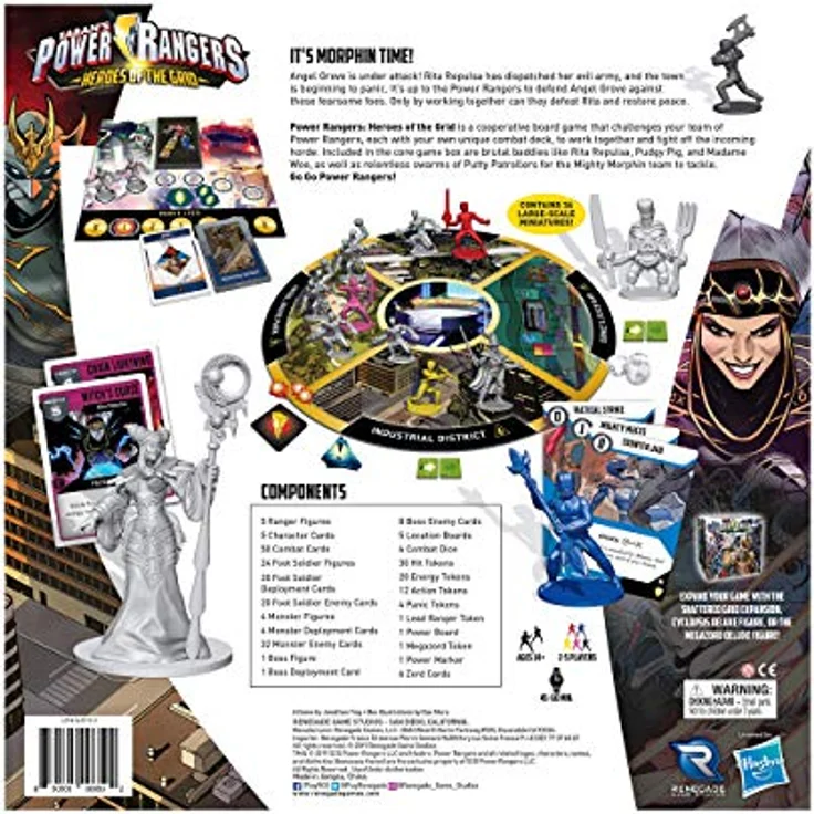 Renegade Game Studios Power Rangers: Heroes of The Grid, Brettspiel für 2-5 Spieler, Mixed Colours, ab 14 Jahren, 45-60 Minuten Spielzeit – Bild 2