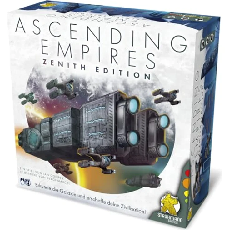 Strohmann Games Ascending Empires, Kennerspiel Brettspiel für 1-4 Spieler, ab 10 Jahren, Spielzeit 60-90 Minuten, Deutsch – Bild 1