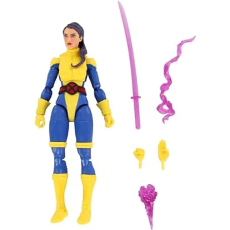 Hasbro Marvel Legends Series - X-Men 3er-Pack Actionfiguren (Gambit, Marvels Banshee & Psylocke) mit Premium Design, 15 cm, 13 Accessoires – Bild 8