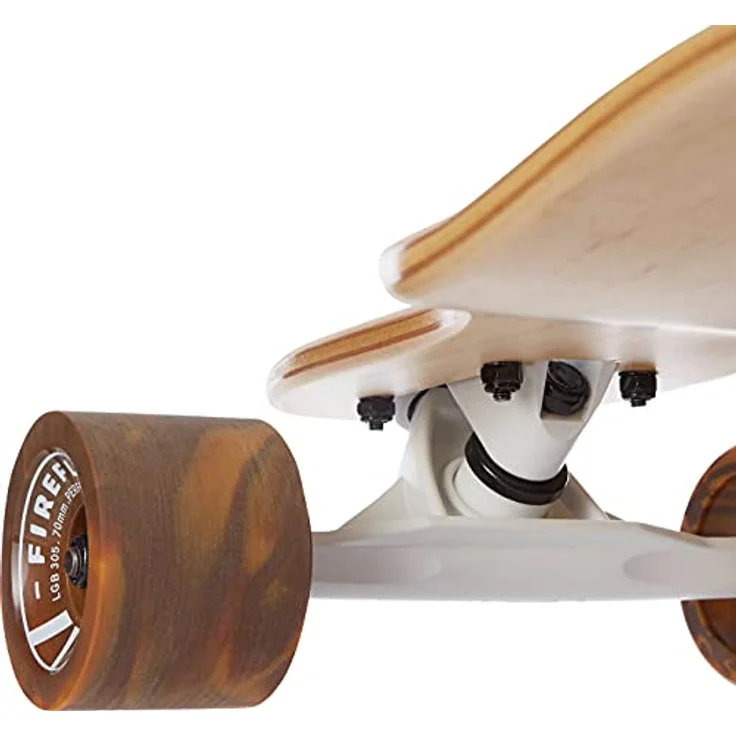 Firefly Kinder LGB 305 Longboard-Skateboard, Wood/White/Brown, Quality Wood Construction for Fast and Safe Riding – Bild 3