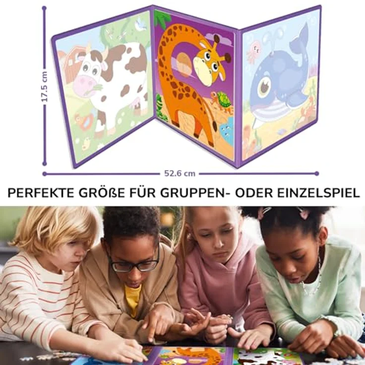 QUOKKA Magnetspiel, 20-teiliges Lernpuzzle für Kinder ab 2 Jahren, Reiseaktivität für Kleinkinder, fördert motorische Fähigkeiten und logisches Denken – Bild 3