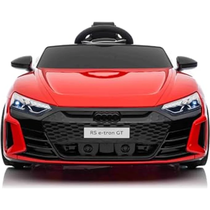 Beneo Motors Audi RS E-tron GT, Elektroauto für Kinder in Rot, 12V Lithium-Batterie, 2x25W Motor, 2,4-GHz-Fernbedienung, USB/AUX/Bluetooth, LED-Leuchten, Originale Lizenz – Bild 4