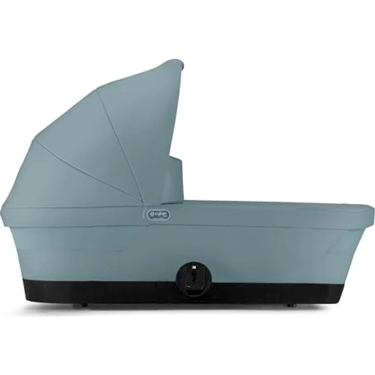 Cybex Gold GAZELLE S Cot Kinderwagenaufsatz, ab Geburt bis 6 Monate, für Gazelle S und e-Gazelle S, Stormy Blue mit XXL-Sonnenverdeck und Tragegriff – Bild 3