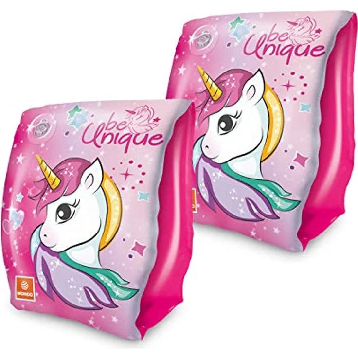 Mondo Toys UNICORN Arm Bands - PVC-Schwimmhilfen für Kinder von 2 bis 6 Jahren, 2 Luftkammern, doppeltes Sicherheitsventil - Rosa – Bild 1