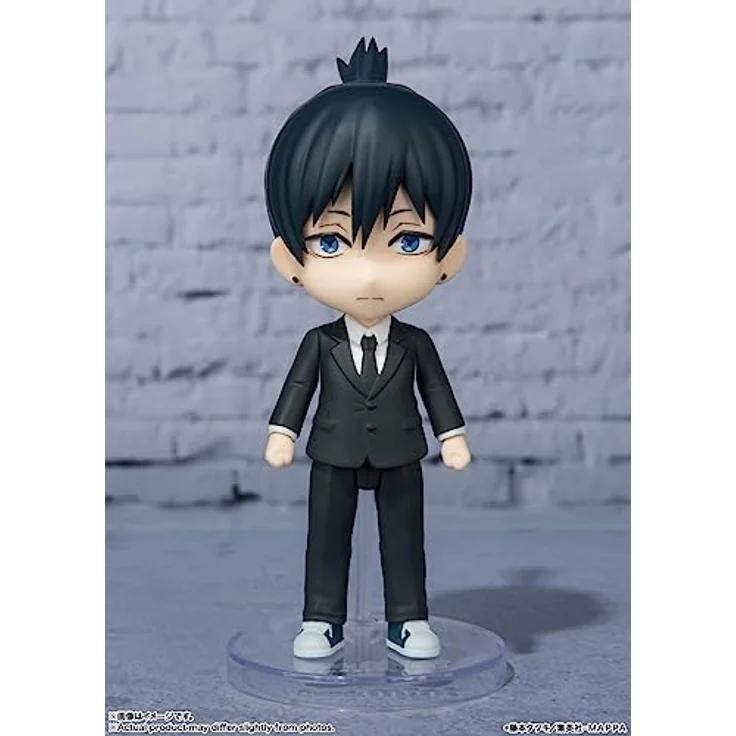 BANDAI SPIRITS Tamashi Nations – Kettensägenmann Aki Hayakawa, Figuarts Mini Sammelfigur, ca. 8,9 cm, inkl. optionale Arme und Ständer – Bild 4