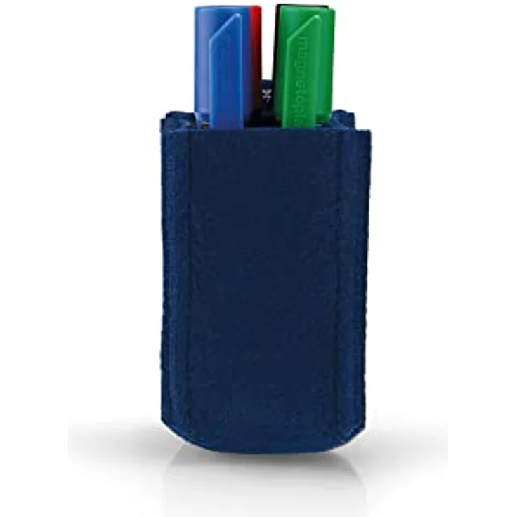 magnetoplan magnetoTray ecoAware Small, Blauer magnetischer Stifteköcher aus recycelten PET-Flaschen, 6 x 10 x 6 cm – Bild 5