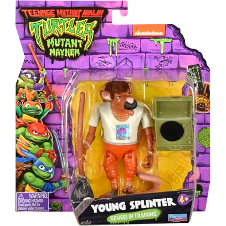 TEENAGE MUTANT NINJA Turtles Junger Splinter Basisfigur, Sammelfigur – Bild 1