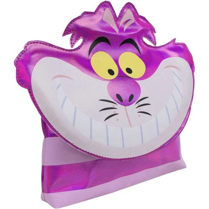 Cerda Disney Kosmetiktasche Alice im Wunderland Grinsekatze, wasserabweisend mit mehreren Fächern, ideal für Reisen und Outdoor-Aktivitäten