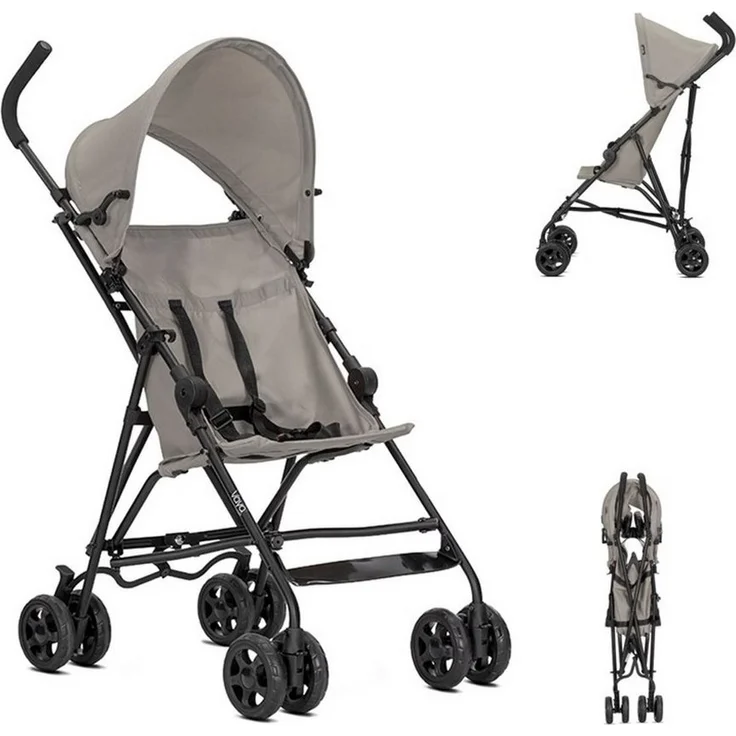Lorelli Kinder-Buggy Vaya, Klappbar mit verstellbarem Sonnendach, 5-Punkt-Sicherheitsgurt, Fußstütze, 4,7 kg, geeignet für Kinder ab 6 Monaten bis 15 kg