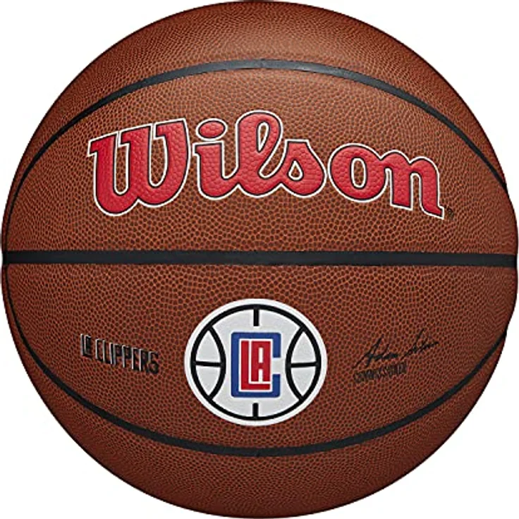 Wilson Basketball TEAM ALLIANCE, LOS ANGELES CLIPPERS, Indoor/Outdoor, Mischleder, Größe: 7 – Bild 1