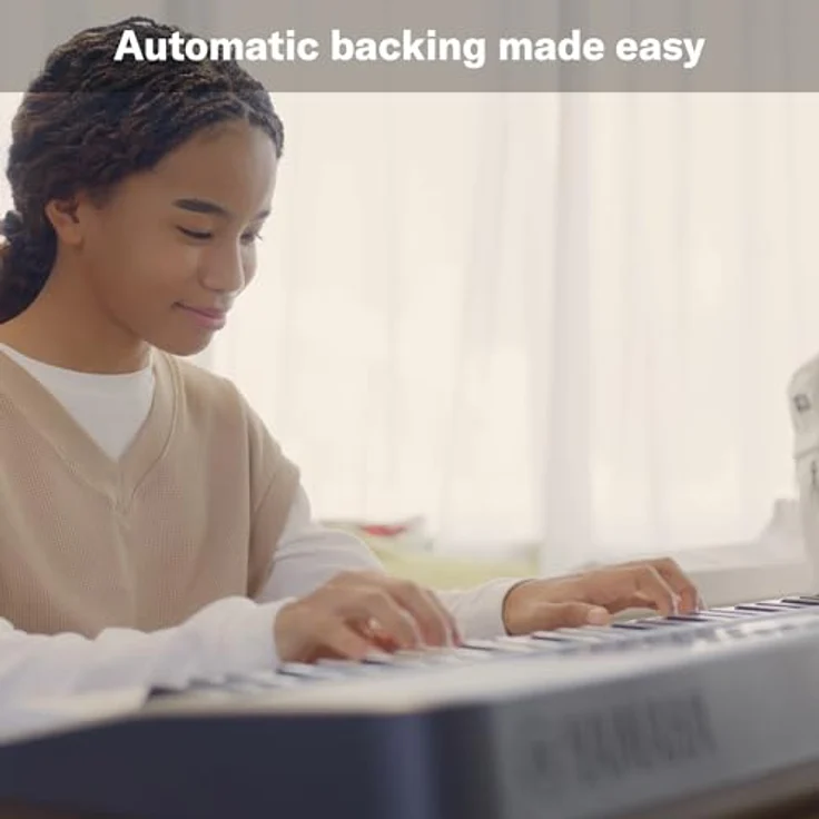 YAMAHA PSR-E383 Tragbares Keyboard für Anfänger – 650 Instrumentenklänge, anschlagdynamische Tasten und 48-stimmige Polyphonie – Inkl. 2 Online-Keyboard-Lessons an der Yamaha Music School – Bild 4