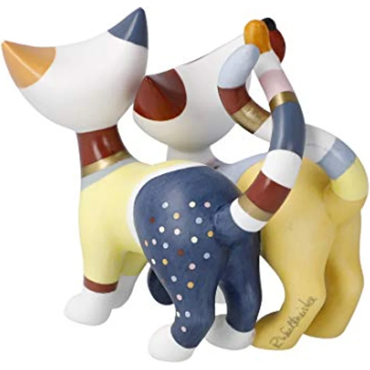 Goebel Rosina Wachtmeister Sammelfigur "Luca e Sofia", Katzen-Duo in fröhlichen Farben, 1 St. – Bild 4