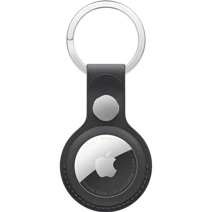 Apple AirTag Feingewebe Schlüsselanhänger – Schwarz, aus recycelten Materialien, robust und langlebig