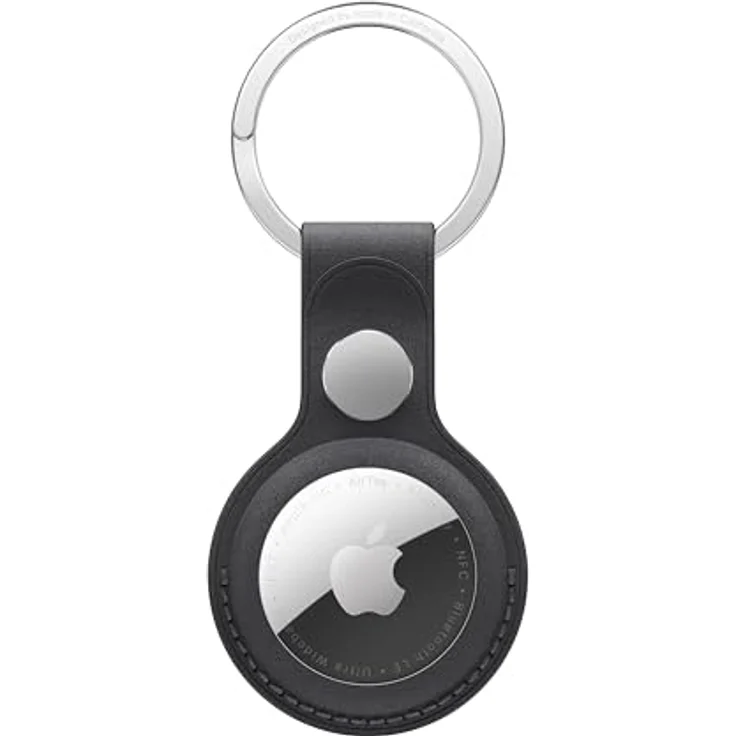 Apple AirTag Feingewebe Schlüsselanhänger – Schwarz, aus recycelten Materialien, robust und langlebig – Bild 1