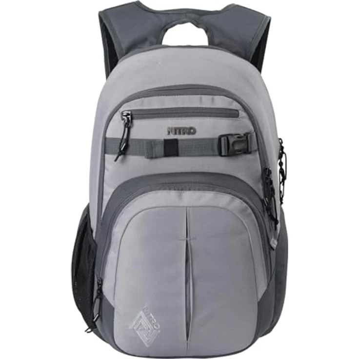 Nitro Chase Rucksack, Schulrucksack mit Organizer und 17 Zoll Laptopfach, Komfortable Rückenpolsterung, Farbvarianten nicht angegeben – Bild 2