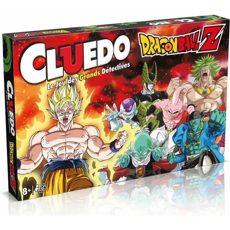 NoName CLUEDO - Dragon Ball Z, Tischspiel für 2-6 Spieler, Französisch, empfohlen ab 8 Jahren