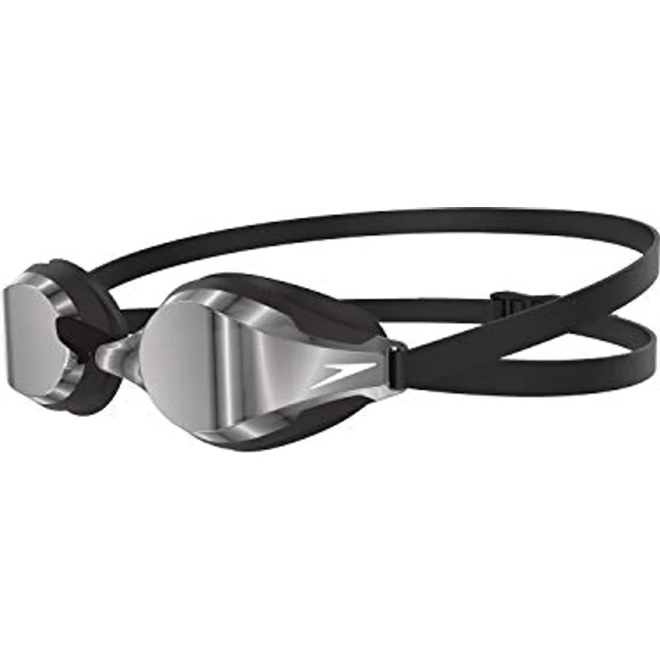 Speedo Fastskin Speedsocket 2 Schwimmbrille, bequeme Passform, Anti-Fog-Gläser, schwarz und silber, Erwachsene Unisex Größe – Bild 2