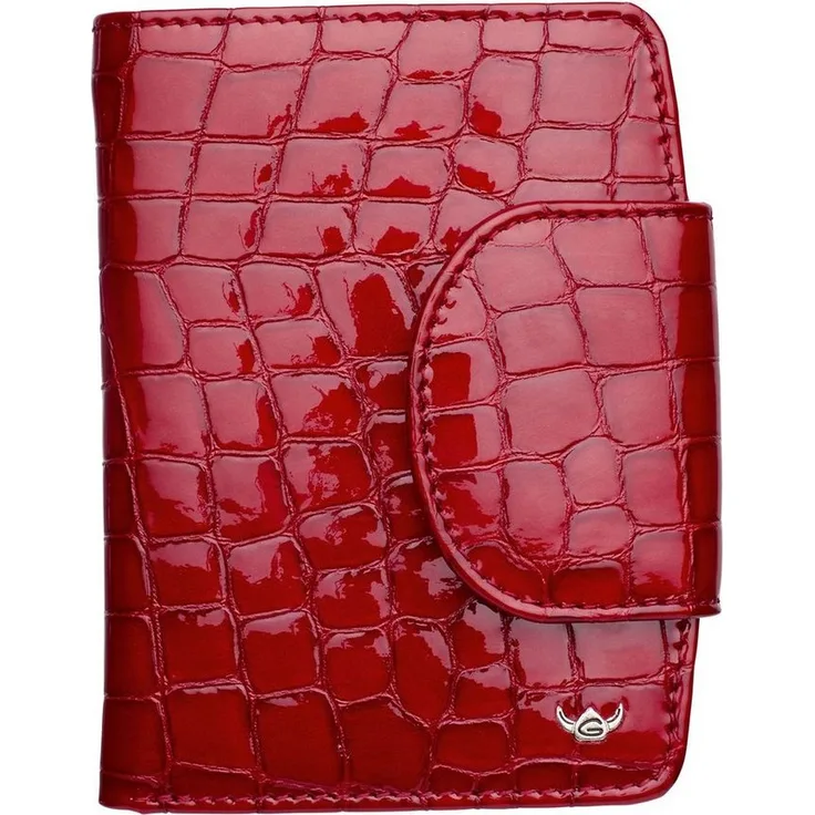 Golden Head Cayenne RFID Protect Billfold Coin Wallet, aus echtem Leder mit RFID-Blocker Schutz, Cherry (dunkelrot)