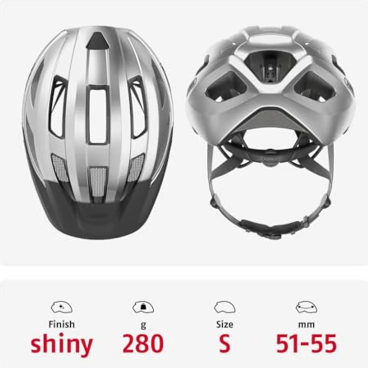 Abus Macator Rennradhelm, sportlicher Fahrradhelm für Kinder, für Zopfträger/-innen, Damen und Herren – Bild 3