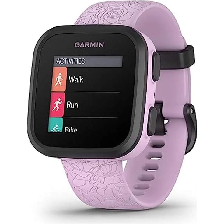 Garmin Bounce Flieder/ Schwarz Smartwatch – Bild 3