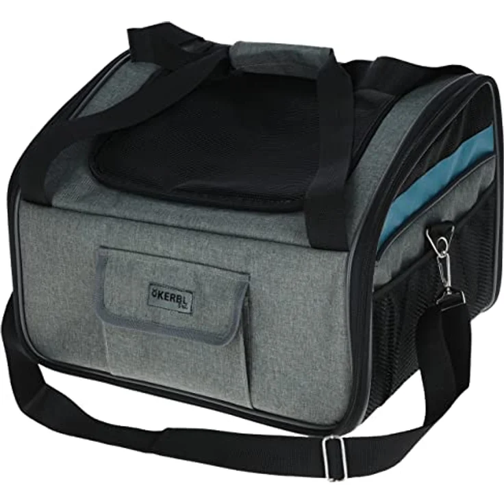 Autositztasche Vacation 44x35x30cm, grau/blau – Bild 3
