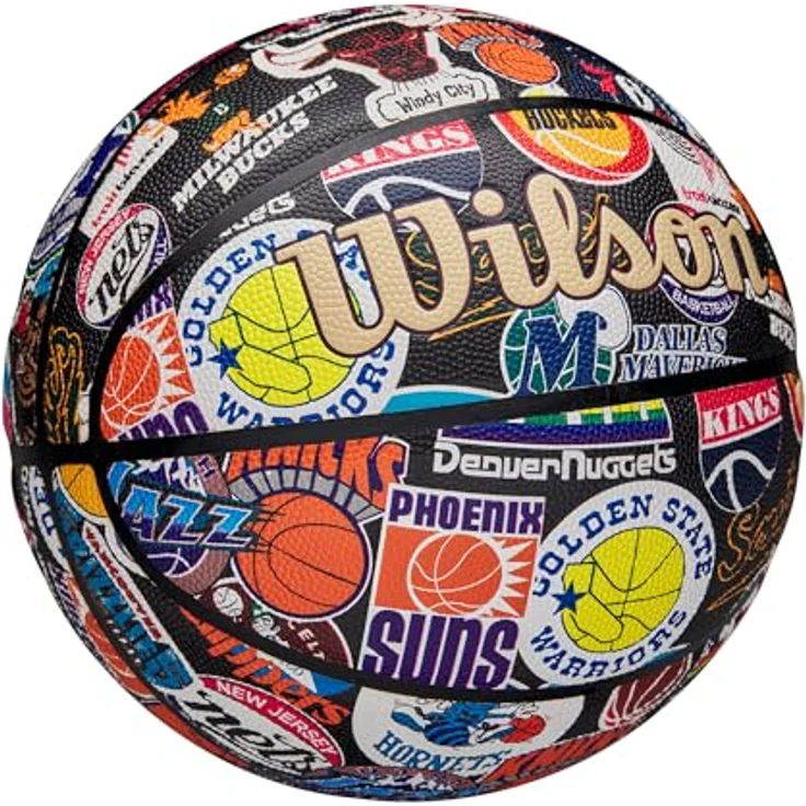 Wilson NBA All Team Retro BSKT, Basketball für verschiedene Sportarten, wetterbeständig – Bild 2