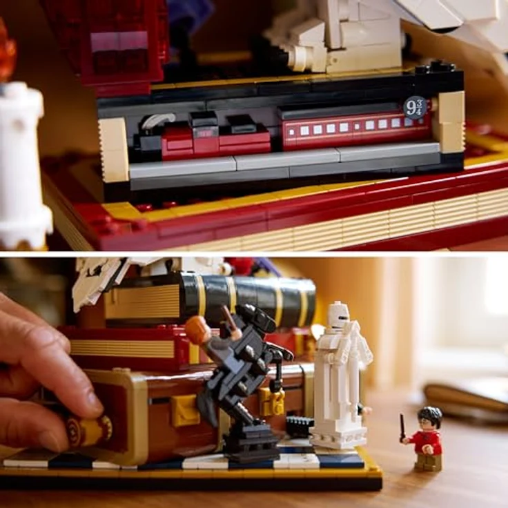 LEGO Harry Potter Stein der Weisen Sammleredition, Modellbau-Set mit Hedwig Eulenfigur und 3 Minifiguren, kreatives Geschenk für Erwachsene - 76466 – Bild 4