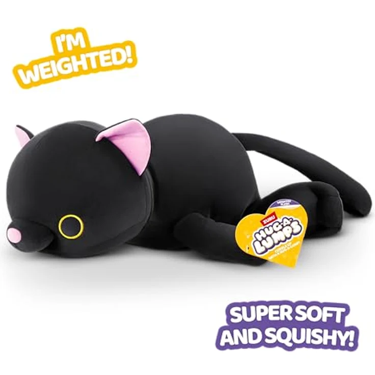 Hug-A-Lumps von ZURU, gewichtetes Plüschtier (Katze/Luna) mit 1,5 kg, beruhigender Komfortbegleiter für Kinder und Erwachsene – Bild 3