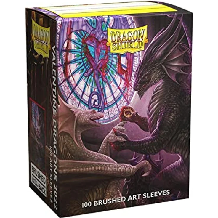 Dragon Shield Brushed Art Sleeves Valentine 2022, 100 CT TCG Schutzkartenschoner, Matt und langlebig, kompatibel mit Pokémon, Flesh & Blood, One Piece und Magic: The Gathering – Bild 1