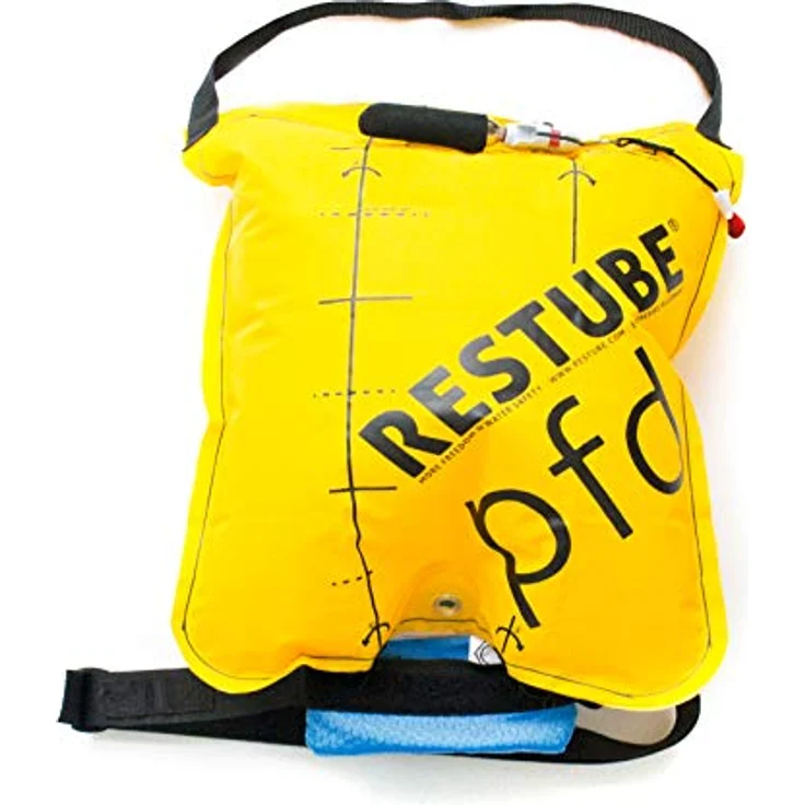 Restube PFD Schwimmboje, leichte Schwimmhilfe mit 75N Auftrieb, Tragegurt und hoher Sichtbarkeit – Bild 1