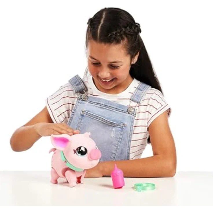 Giochi Preziosi Live - Mein kleines Schwein, interaktives Tier, das läuft, Tanzt und Essen (Famosa LPW0000), LPW00000, Bunt – Bild 8