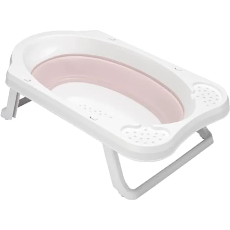 keeeper Faltbare Babywanne Maja, 33 l, ab 0 bis ca. 12 Monate, Pink, Nordic Pink