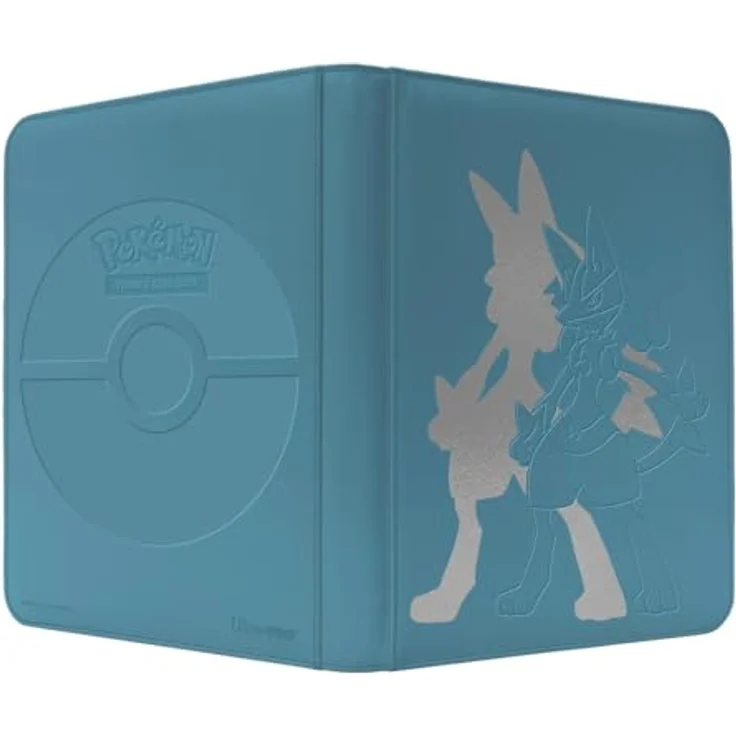 Ultra Pro Zippered PRO Binder 9-Pocket Pokemon Elite Series Lucario, Kunstleder Kartenhalter für bis zu 360 Karten, schwarz – Bild 1