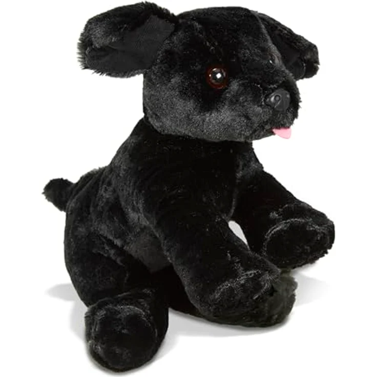 Melissa & Doug Schwarze Benson Labrador-Welpe, Stofftier mit abwaschbarer Oberfläche, 25,4 cm, ideal für Kinder von 3 Monaten bis 3 Jahren – Bild 4
