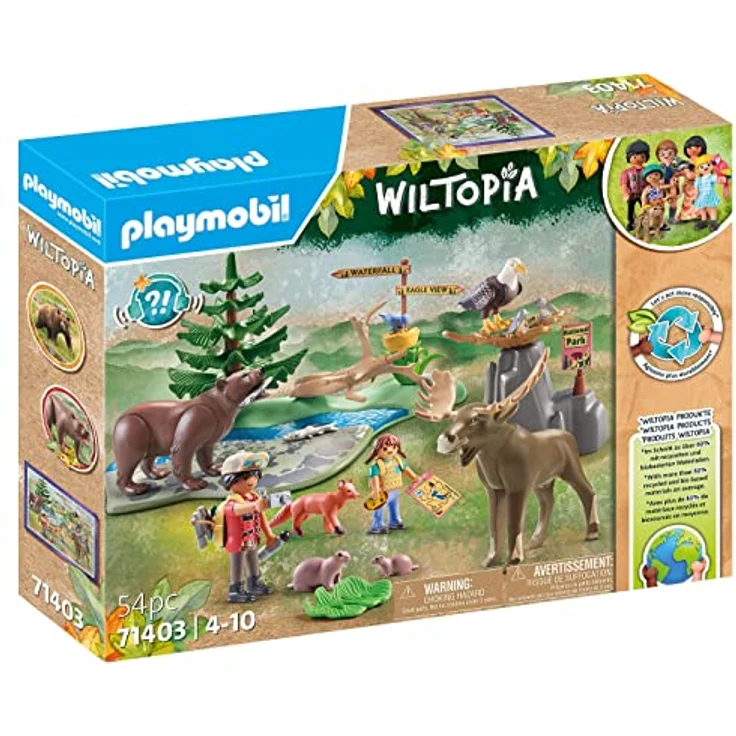 Playmobil® Konstruktions-Spielset Wiltopia - Abstecher zu den Tieren Nordamerika (71403), Wiltopia, (54 St), teilweise aus recyceltem Material – Bild 3