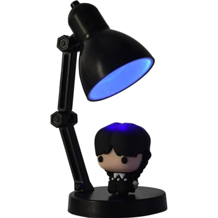 ThumbsUp! Mini Lampe - Wednesday, LED Nachtlicht im Gothic-Design, batteriebetrieben, 9cm hoch – Bild 3
