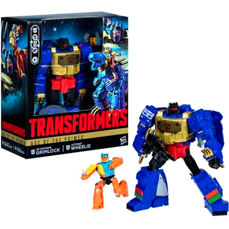 Transformers G2 Universe Grimlock, 19 cm große Leader-Klasse Action-Figur, verwandelbar in Dinosaurier, mit Kanonenblaster Zubehör – Bild 3