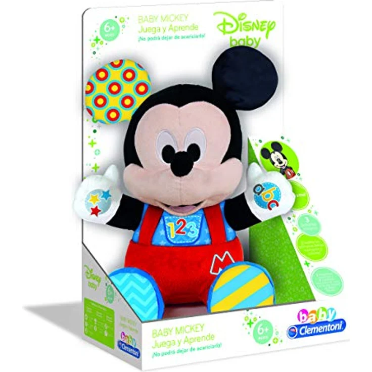 Clementoni Disney Baby Plüschtier Baby Mickey, niedliches Kuscheltier für Babys – Bild 2