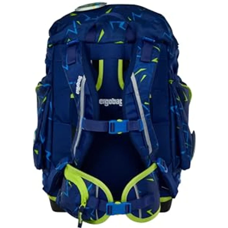 ergobag Maxi Set 6-teilig, ergonomischer Schulrucksack für große Kinder ab 1. Klasse, Dunkelblau, mit flexibel trennbarem Hauptfach und wasserdichtem Boden – Bild 4